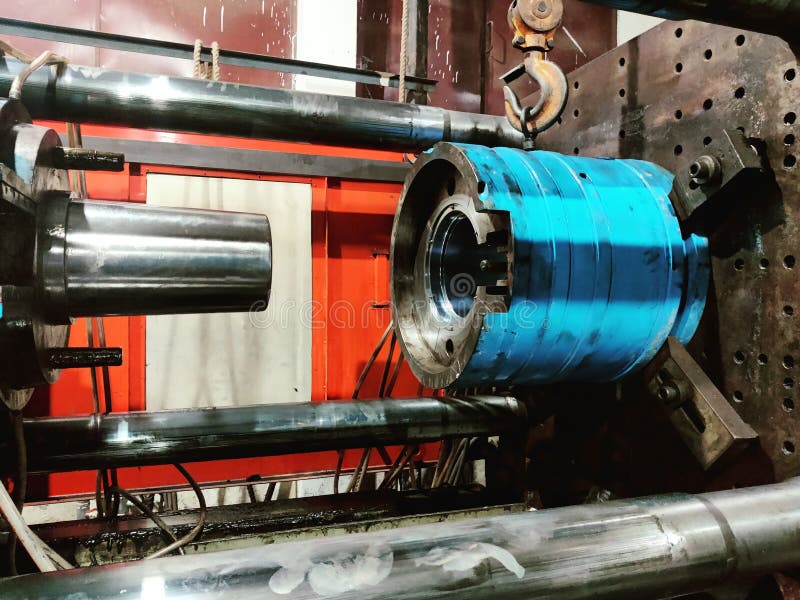 Plastic Injection Moulding Machine in Dhaka Bangladesh Stock Image