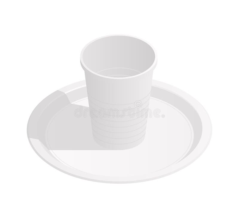 Plastic Isometric Icon vector illustration