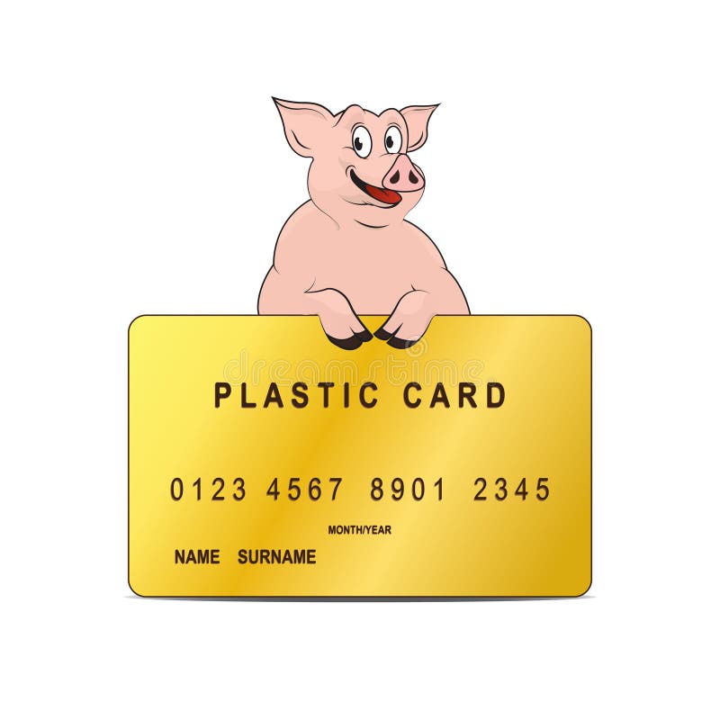 Plastic kaart vector illustratie Plastic kaart vector illustratie