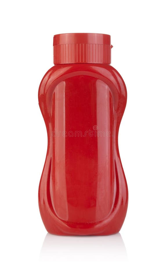 Red Plastic Ketchup Sauce Bottle Stock Image Image of dressing, junk 153705381