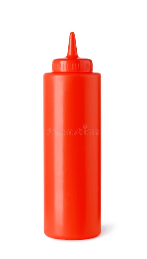 Red Plastic Ketchup Sauce Bottle Stock Image Image of dressing, junk 153705381
