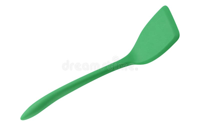 Plastic kitchen spatula isolated royalty free stock images