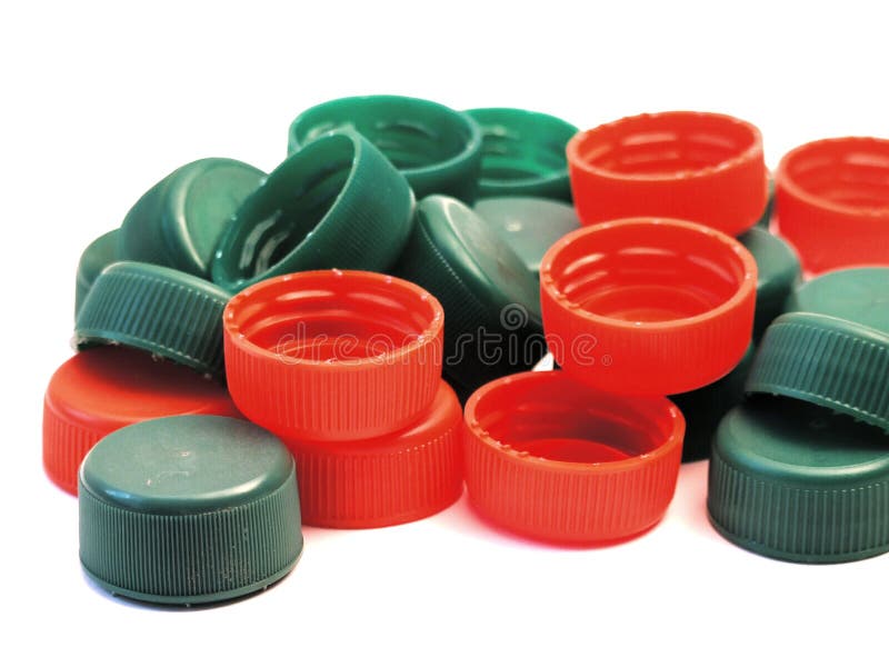 Plastic lids royalty free stock images