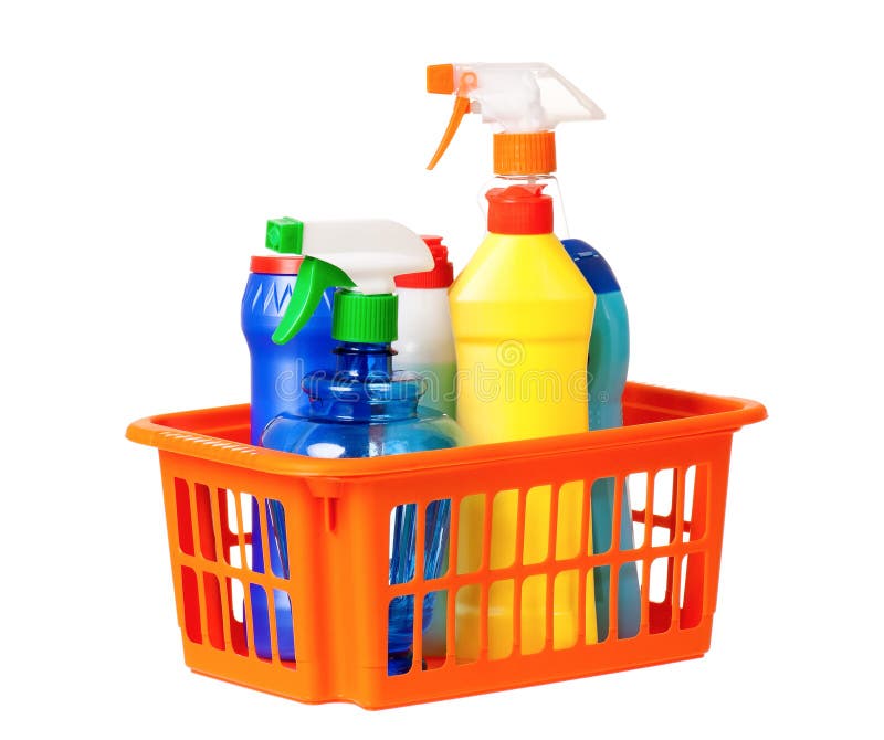 Plastic basket stock photo