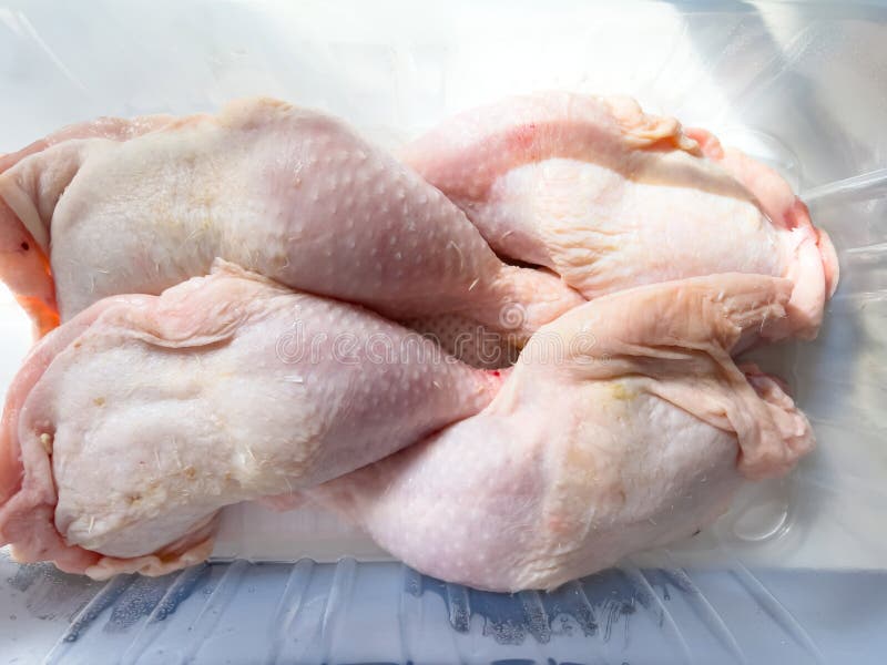 Plastic Package with Four Organic Bio Raw Chicken Legs Stock Image Image of background, animal