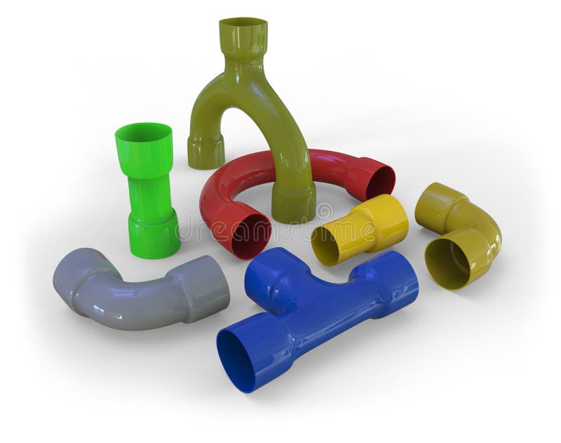 Plastic Pipe Fittings Royalty Free Stock Photo Image 34326695