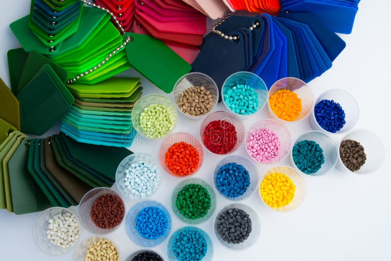 Plastic polymer granulate stock photo. Image of color 39312950