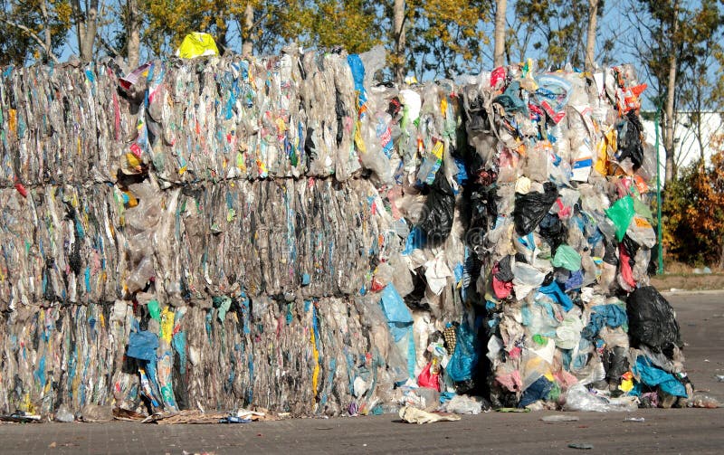 Plastic recycling royalty free stock photos