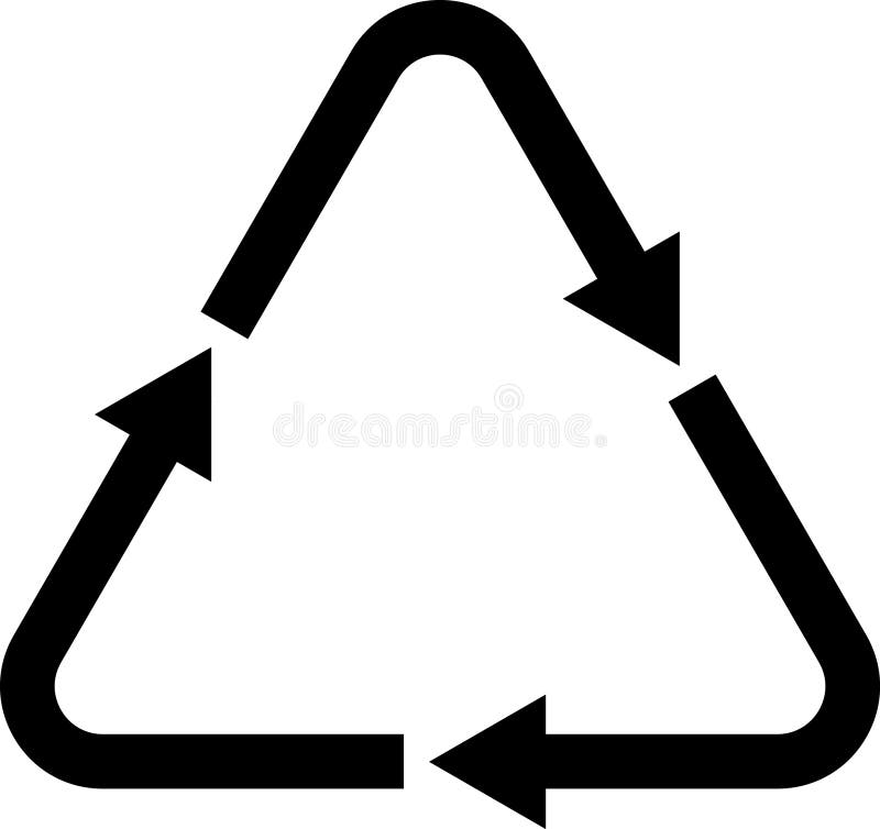 Plastic recycling symbols Poster, Print Vector Illustration. stock illustration