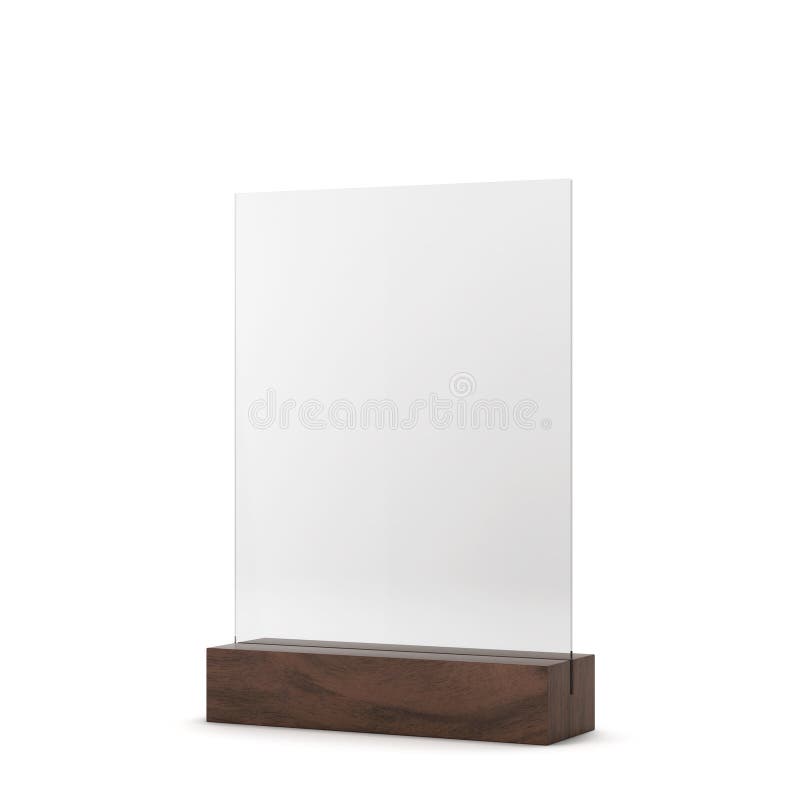 Plastic Restaurant Menu Holder Stock Illustration Illustration of