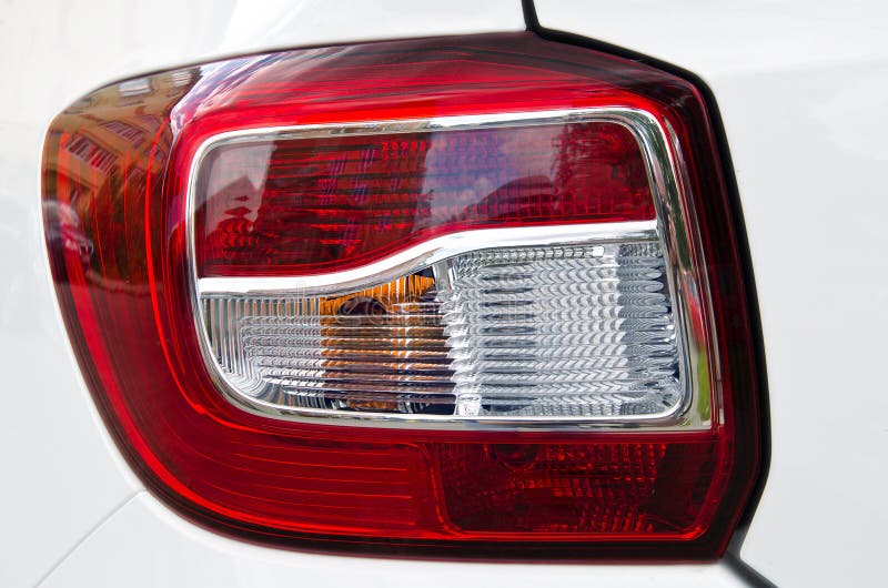 Plastic Shiny Modern Tail Light Stock Image Image of tail, metallic
