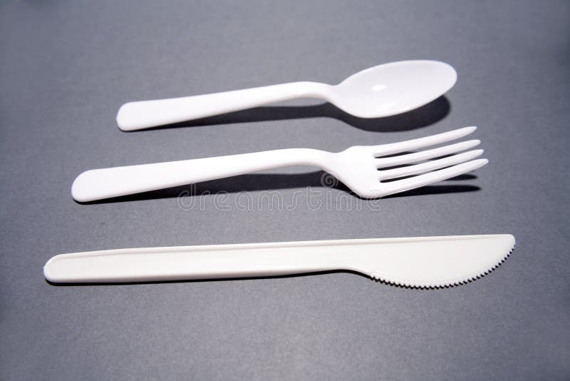 Plastic silverware stock photo. Image of kitchen, utensil 6518064