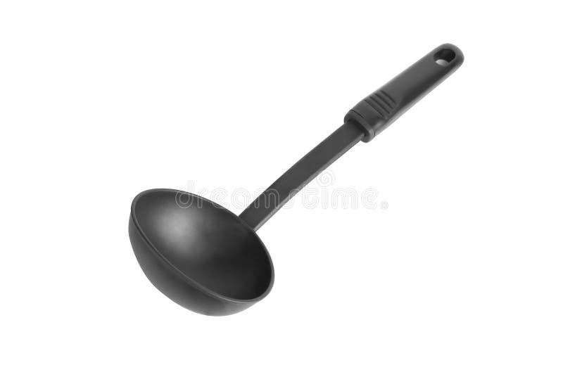 Plastic soup ladle stock image. Image of equipment, preparation 8436111