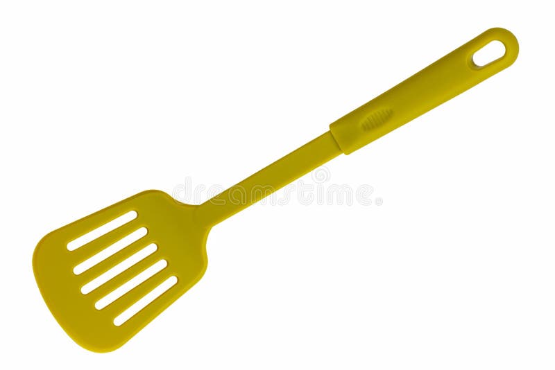 Plastic Spatula for Wallpaper. Spatula on White Background Stock Image