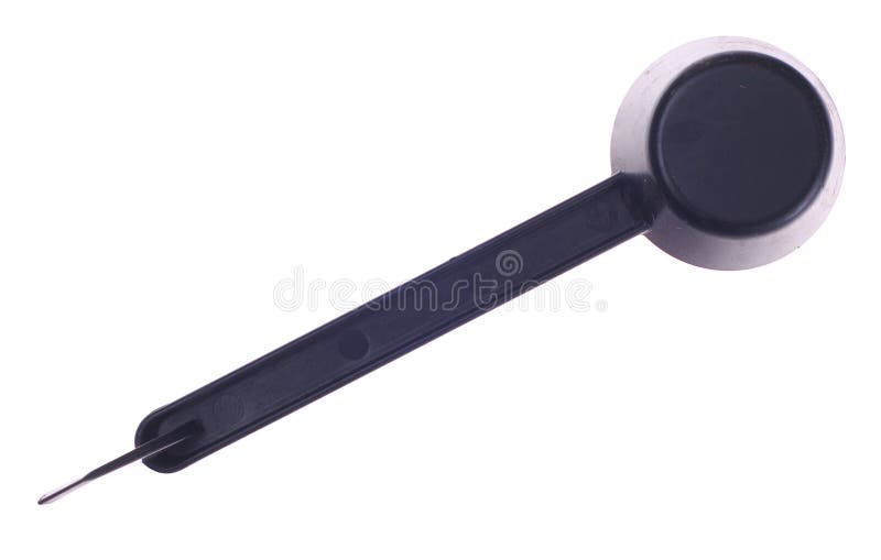 Plastic spoon for coffee. stock image. Image of spoon 55333887