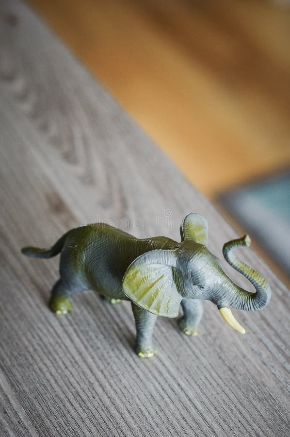 Plastic Toy Animal Elephant Stock Photo Image of nose