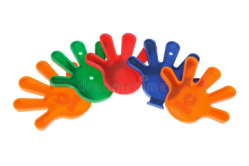 Plastic Toy Hands stock photo. Image of childhood, hello 18827978