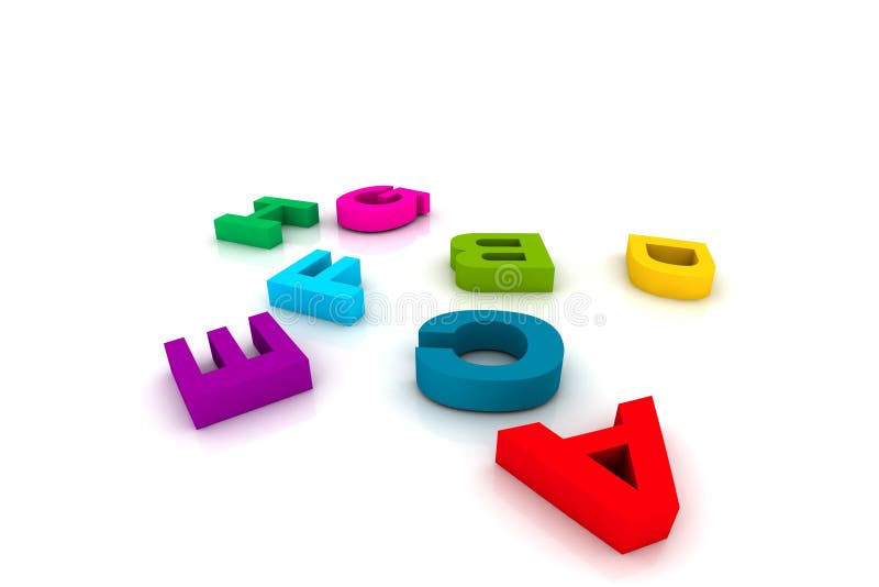 Plastic toy letters