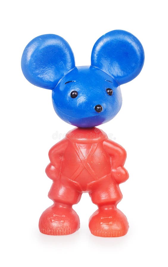 Plastic toy mouse royalty free stock images
