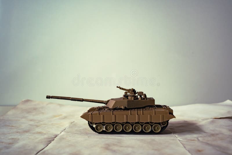 Plastic Toy Tank with Copy Space Stock Image Image of armor, heavy