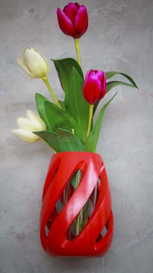 Plastic tulip flower. stock image. Image of beauty, petal 31080737