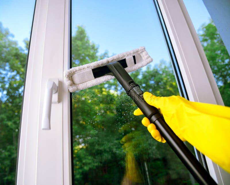 Plastic Vinyl Window with Squeegee Stock Image Image of remove, frame