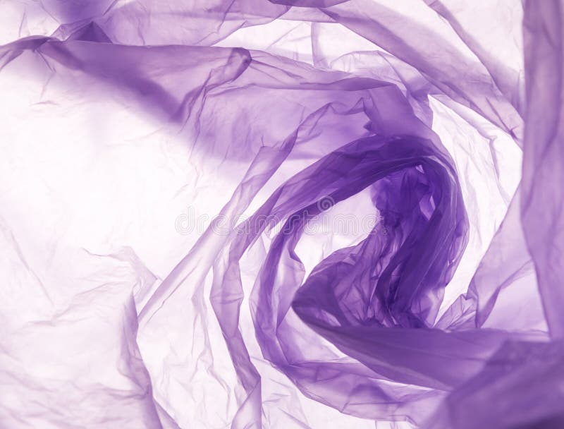 Plastic Waste Pattern of Purple Bag Over White Background Stock Photo ...