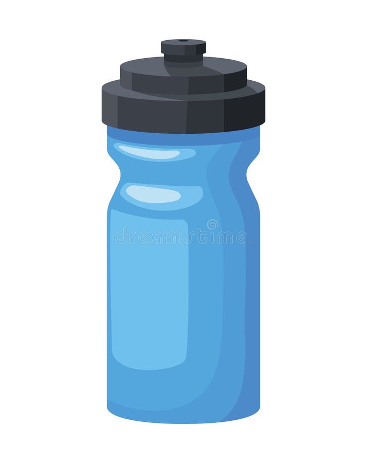 Plastic water bottle gym stock vector. Illustration of transparent