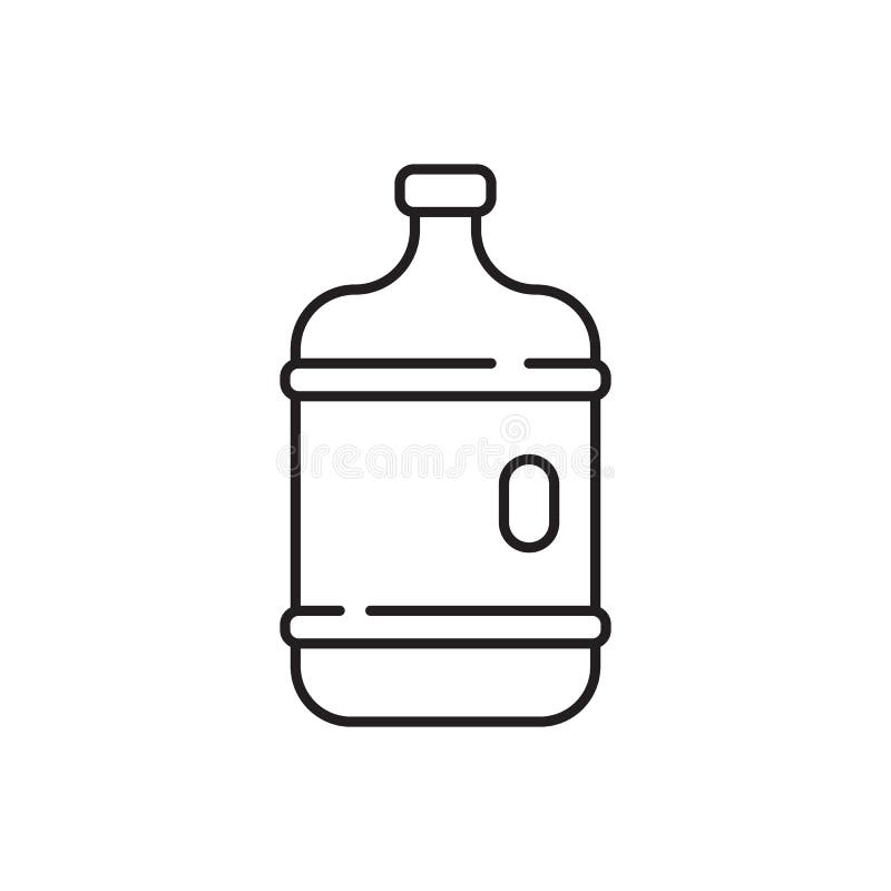 Plastic Water Bottle. Volume Five Gallons. Clean Spring or Purified ...