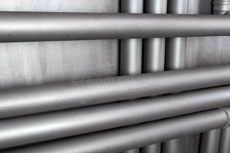 Plastic Water Pipe on the Wall Stock Photo Image of pipe, plastic