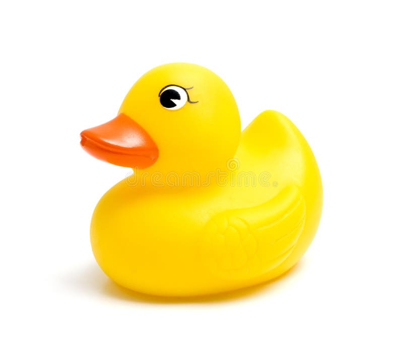 Plastic yellow duck toy