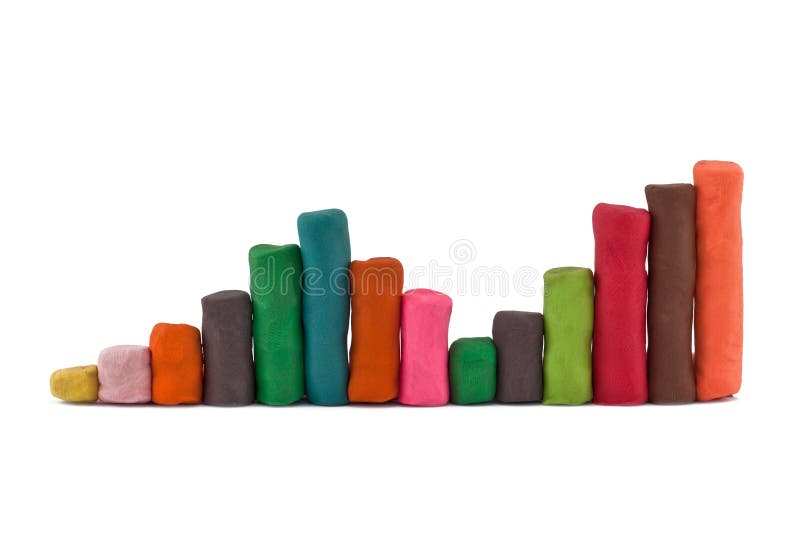 Plasticine colorful diagram royalty free stock photo Plasticine colorful diagram royalty free stock photo