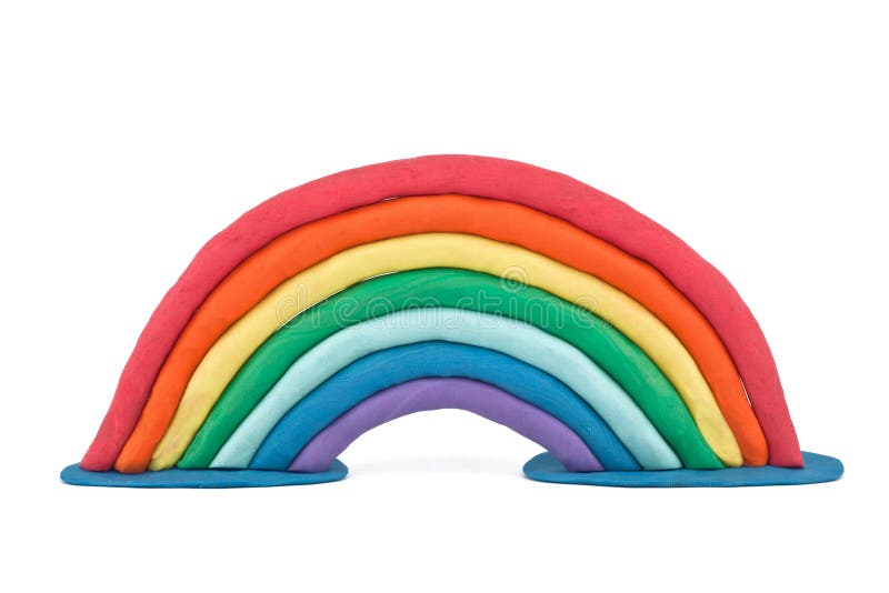 Plasticine rainbow