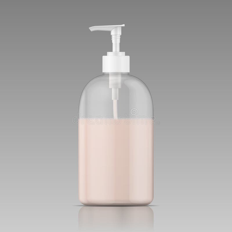 Plastikflasche für Flüssigseife. lizenzfreie abbildung