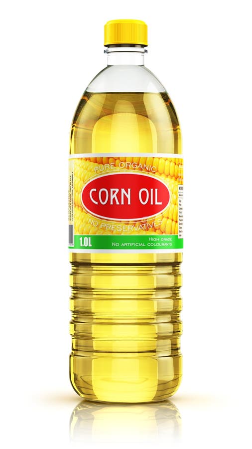Plastikflasche mit Maisöl vektor abbildung