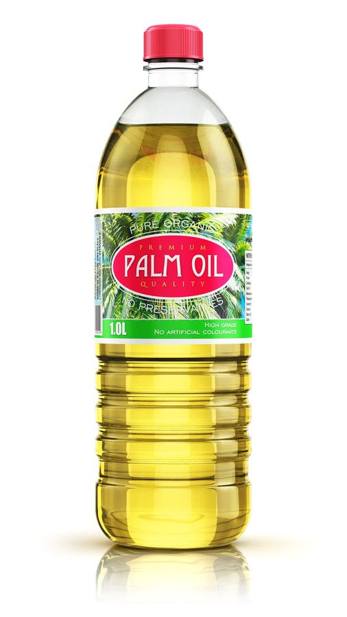 Plastikflasche mit Palmöl vektor abbildung