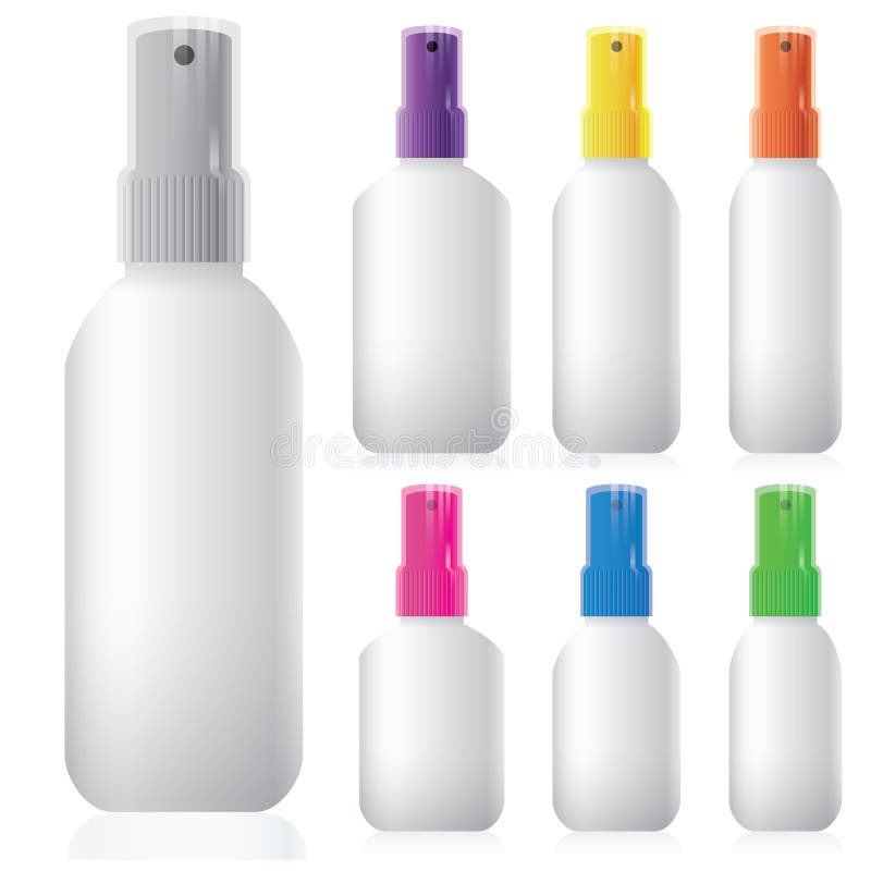 Plastikflasche mit Spraykopf lizenzfreie abbildung