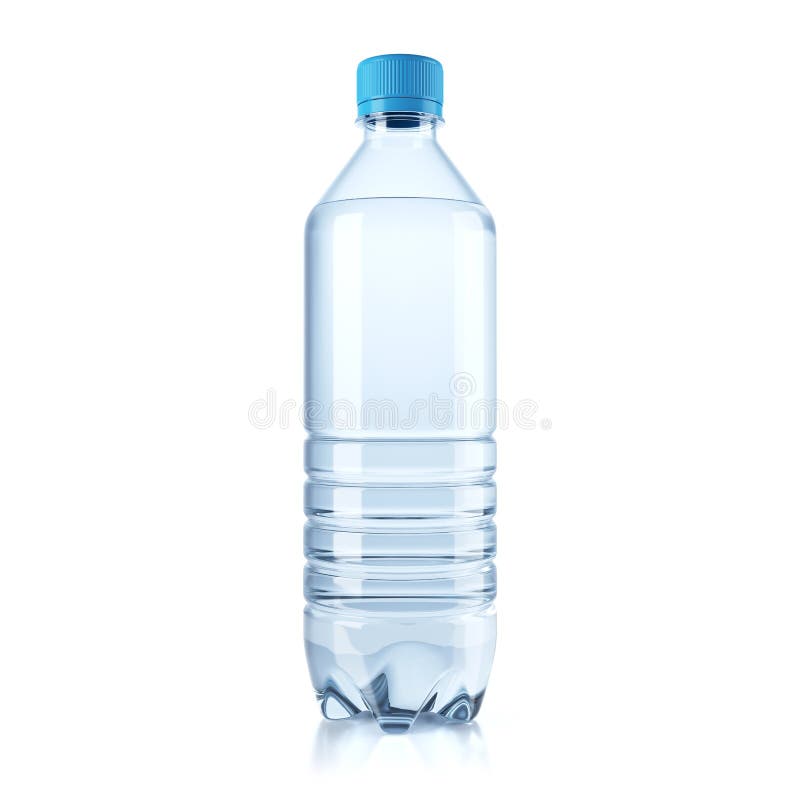 Plastikflasche mit Wasser lizenzfreie abbildung