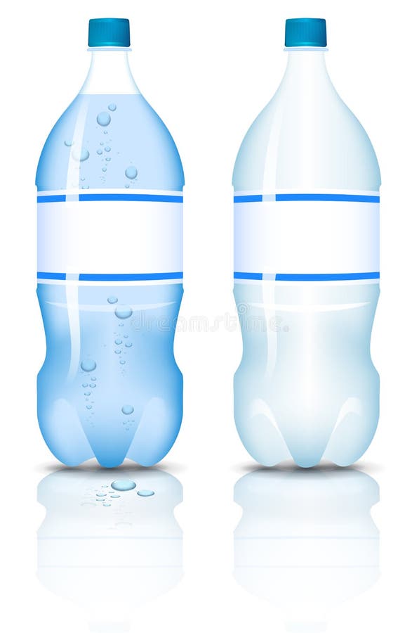 Plastikflasche Trinkwasser. lizenzfreie abbildung