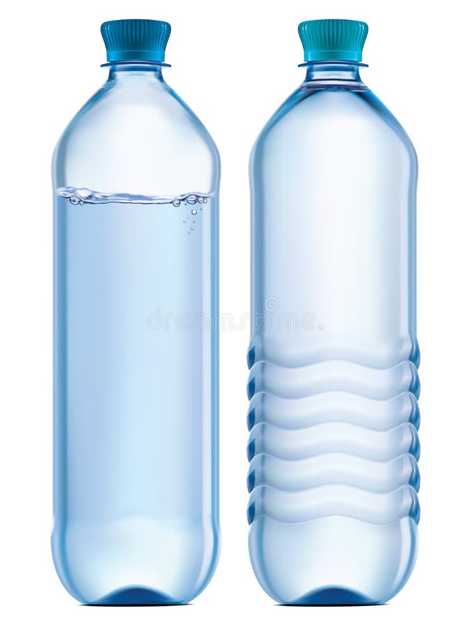 Plastikflasche Trinkwasser stock abbildung