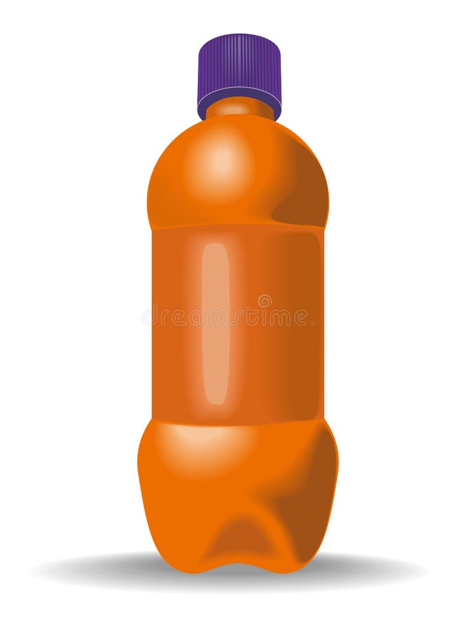 Plastikflaschenorange vektor abbildung
