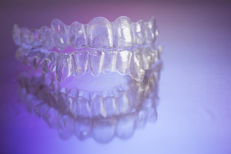Plastikowi stomatologiczni orthodontics fotografia stock Plastikowi stomatologiczni orthodontics fotografia stock