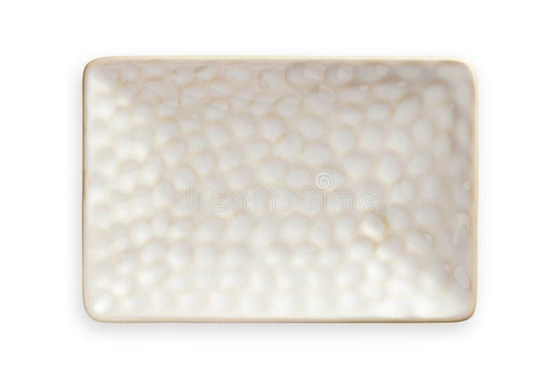 Plat rectangulaire blanc avec le modèle approximatif, plat en céramique vide dans la forme rectangulaire, vue d'en haut d'isoleme photo stock Plat rectangulaire blanc avec le modèle approximatif, plat en céramique vide dans la forme rectangulaire, vue d'en haut d'isoleme photo stock