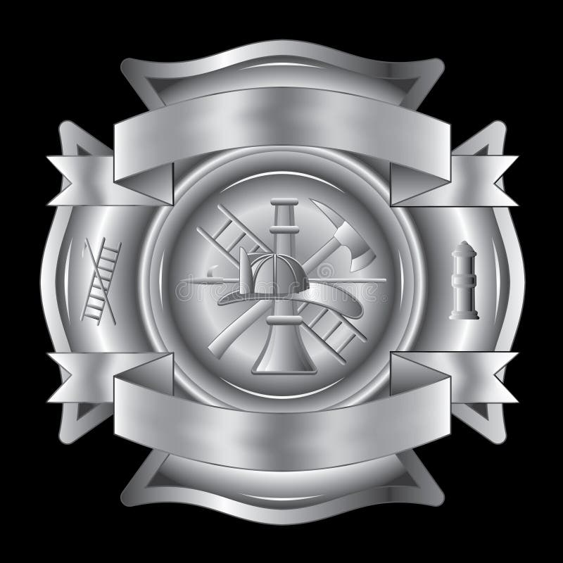 Plata cruzada del bombero libre illustration