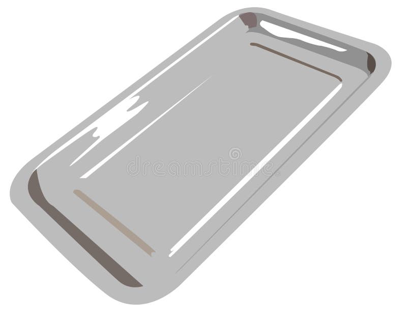 Plata De Inoxidable De La Bandeja Para La Comida Ilustración del Vector Ilustración de cualquiera, cuchillos: 134080855