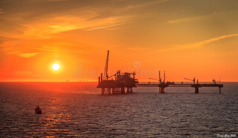 Plataforma de petróleo e gás do Mar do Norte
