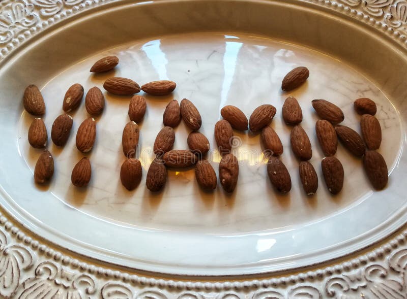 Almonds vitamin d stock image. Image of seeds, healtyfood 111728797
