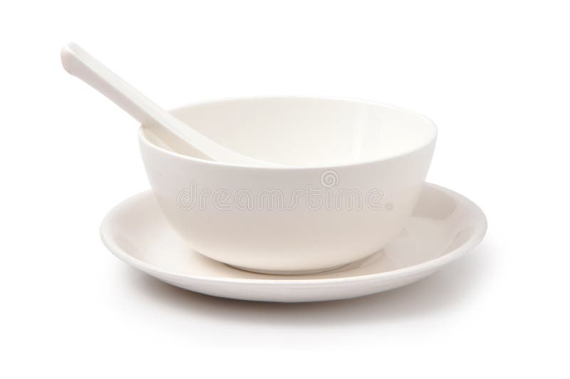 Plate and bowl stock photo. Image of path, isolated, bowl 11254554