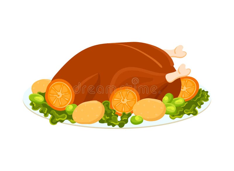 Plate of Cooked Turkey with Vegetables Stock Vector - Illustration of potatoes, dinner: 226051679 Plate of Cooked Turkey with Vegetables Stock Vector - Illustration of potatoes, dinner: 226051679