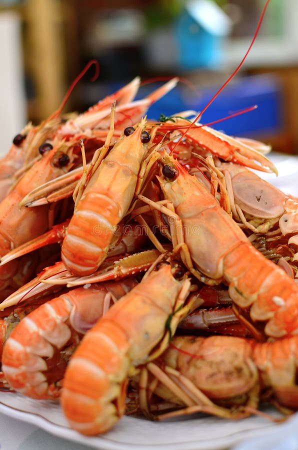 Plate of crayfish